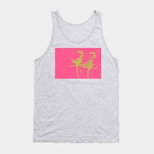 Coral Bean Pink Yellow Abstract Tank Top